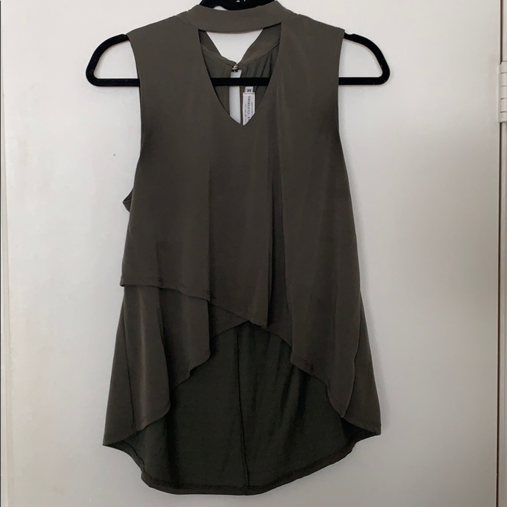 Soft, high neck top